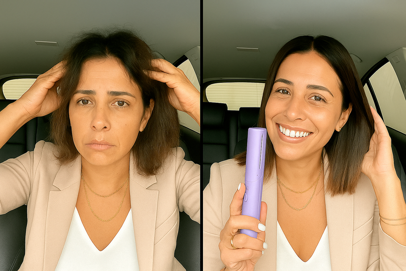 Pente Alisador de Cabelo 5 em 1 Sem Fio InfiniteGlam